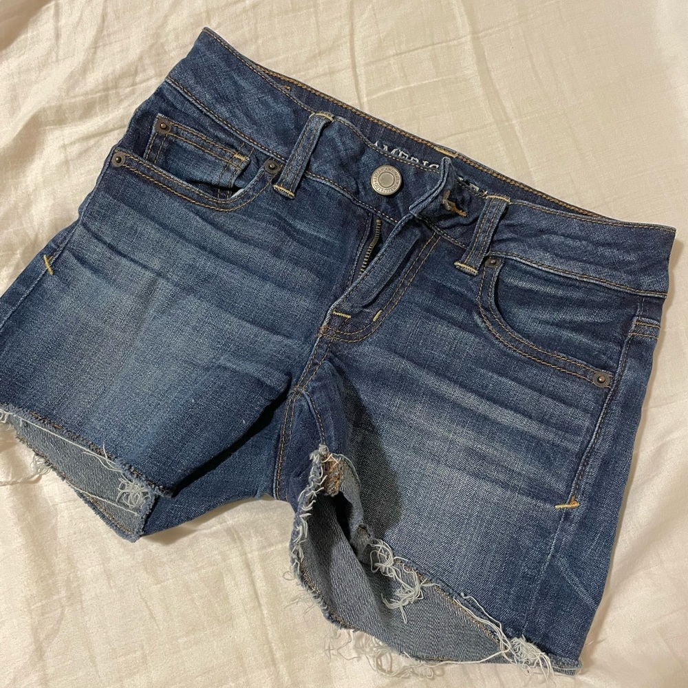 american eagle size 00 super stretch shorts